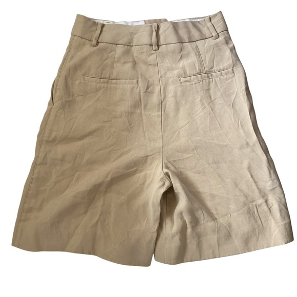 MNG Tan Tailored 7” Shorts 2 - Picture 2 of 12
